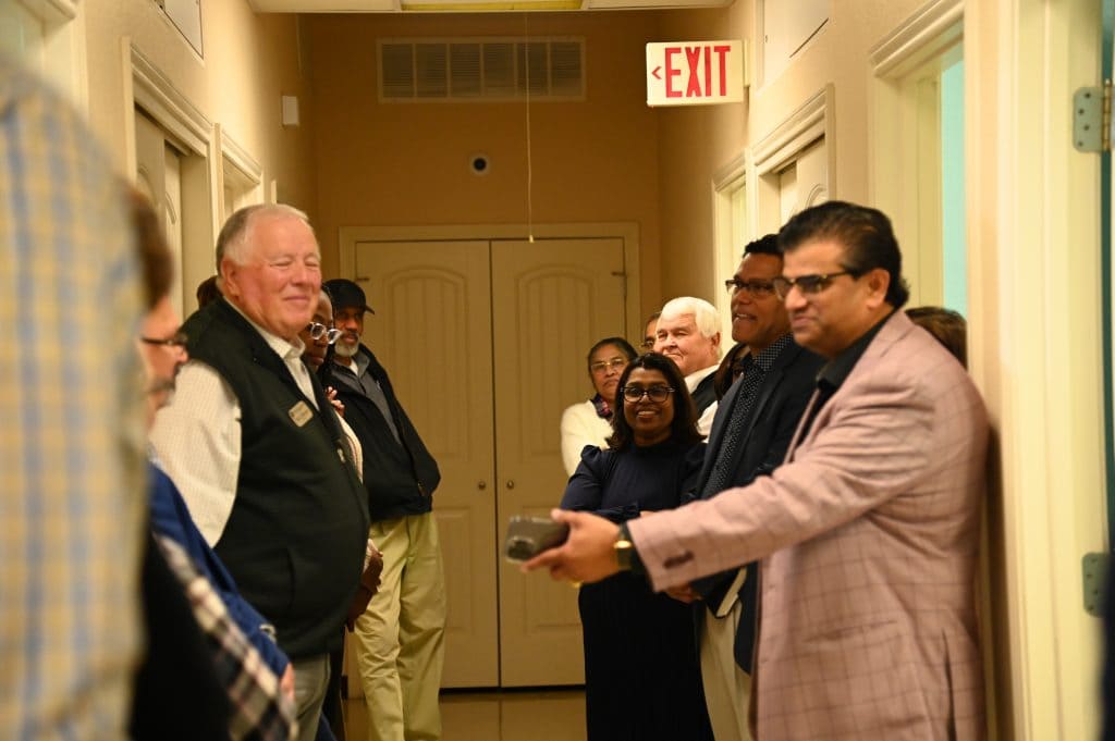 before the official opening of the new office