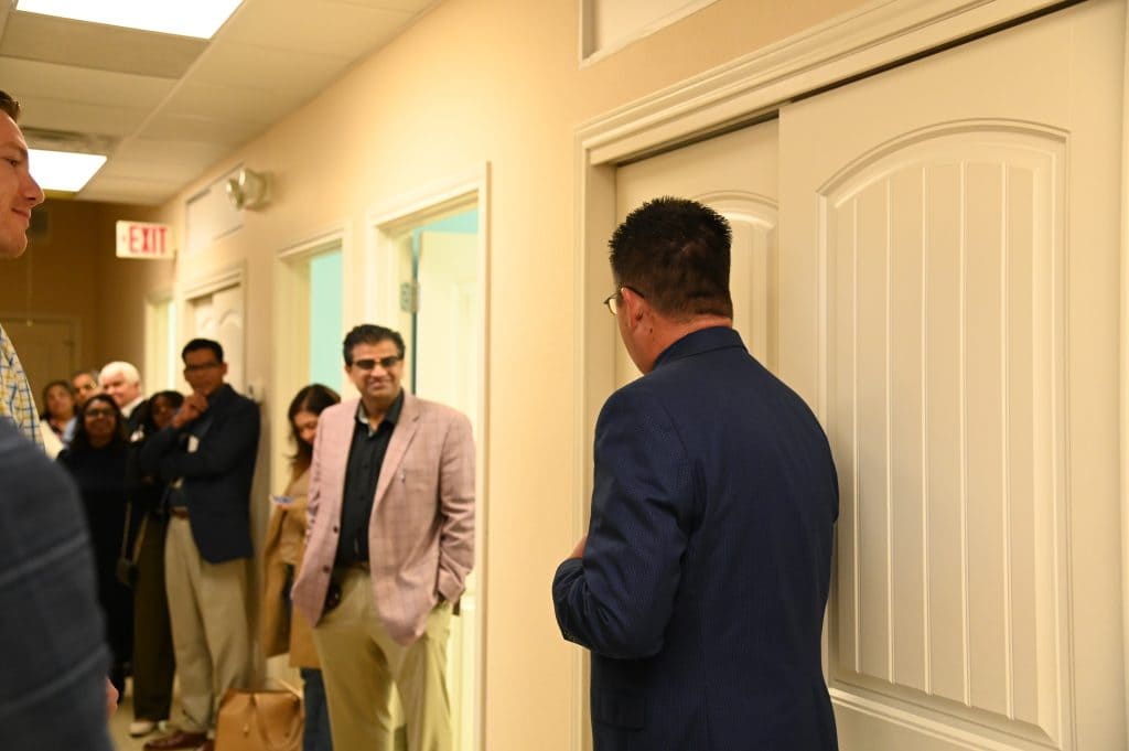 before the official opening of the new office