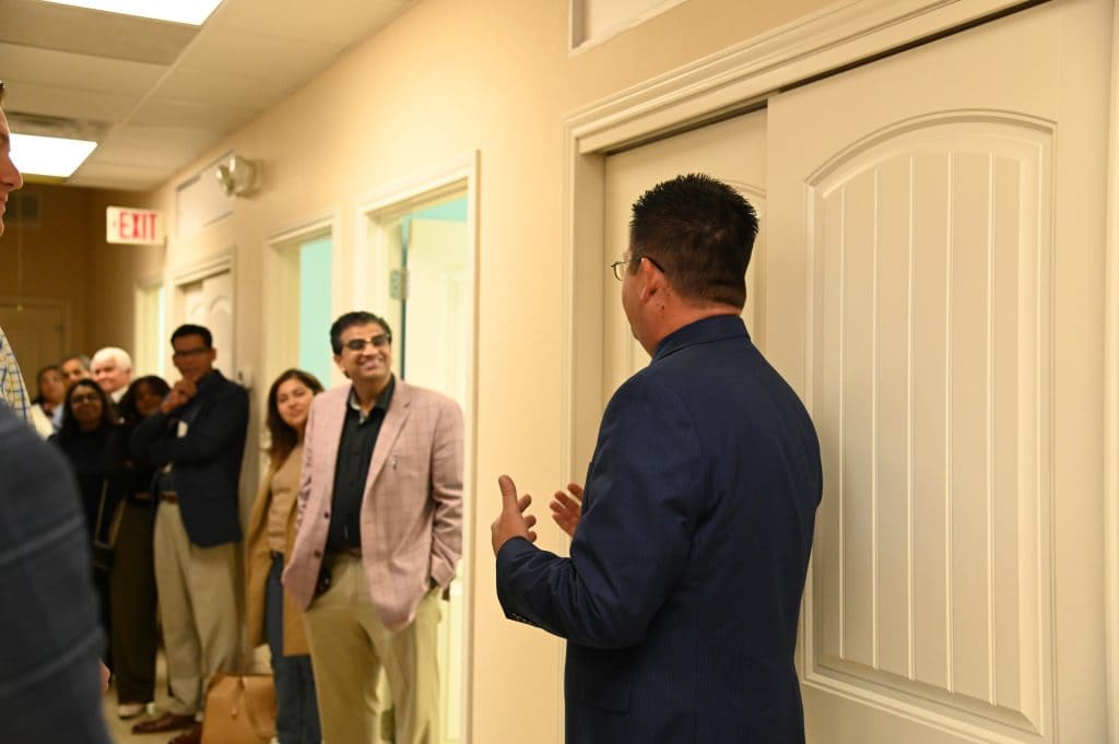 before the official opening of the new office